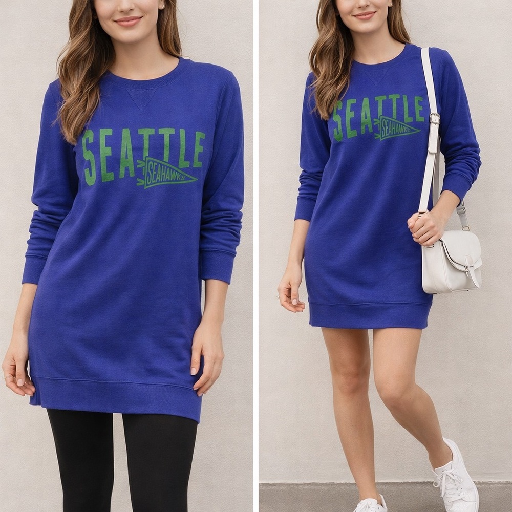Junk Food Clothing Tunic Seattle Seahawks Sweatshirt 04-0145